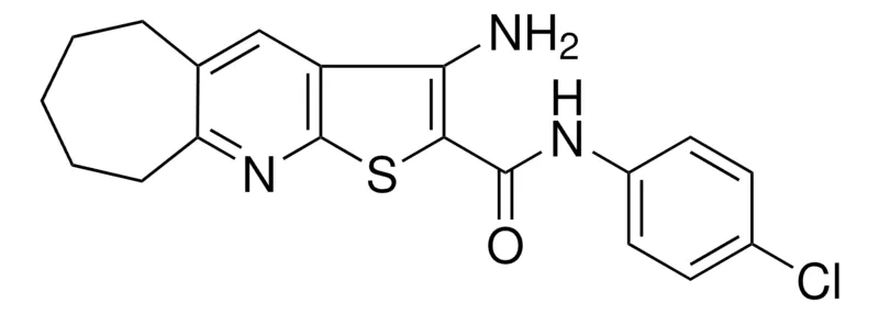 Sigma-Aldrich 3-AMINO-N-(4-CHLOROPHENYL)-6,7,8,9-TETRAHYDRO-5H-CYCLOHEPTA[B]THIENO[3,2-E]PYRIDINE-2-CARBOXAMIDE，AldrichCPR