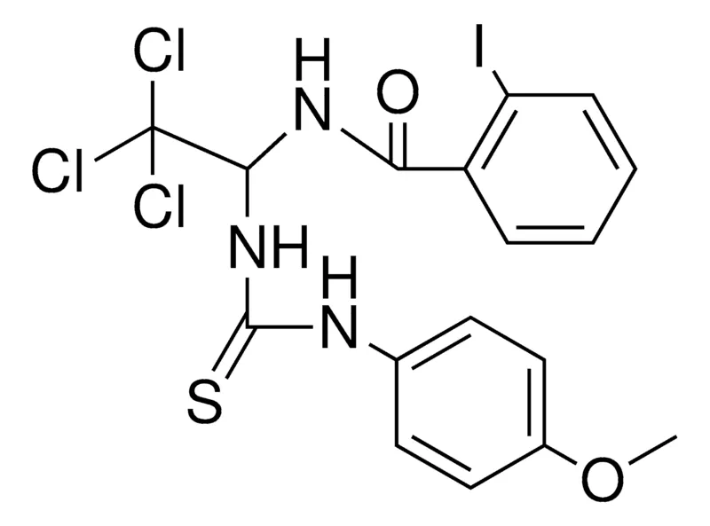 Sigma-Aldrich 2-IODO-N-(2,2,2-TRICHLORO-1-(3-(4-METHOXY-PHENYL)-THIOUREIDO)-ETHYL)-BENZAMIDE,AldrichCPR