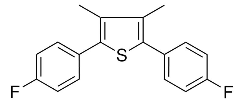 Sigma-Aldrich 2,5-BIS-(4-FLUORO-PHENYL)-3,4-DIMETHYL-THIOPHENE,AldrichCPR