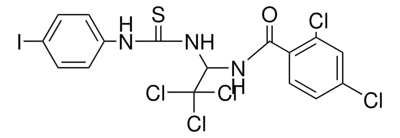 Sigma-Aldrich 2,4-DICHLORO-N-(2,2,2-TRICHLORO-1-(3-(4-I-PHENYL)-THIOUREIDO)-ETHYL)-BENZAMIDE,AldrichCPR