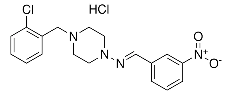 Sigma-Aldrich (4-(2-CHLORO-BENZYL)-PIPERAZIN-1-YL)-(3-NITRO-BENZYLIDENE)-AMINE, HYDROCHLORIDE,AldrichCPR