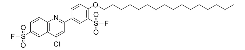 Sigma-Aldrich 4-CL-2-(3-FLUOROSULFONYL-4-HEXADECYLOXY-PHENYL)-QUINOLINE-6-SULFONYL FLUORIDE,AldrichCPR
