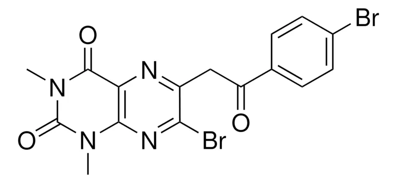 Sigma-Aldrich 7-BROMO-6-(2-(4-BROMOPHENYL)-2-OXOETHYL)-1,3-DIMETHYL-2,4(1H,3H)-PTERIDINEDIONE,AldrichCPR