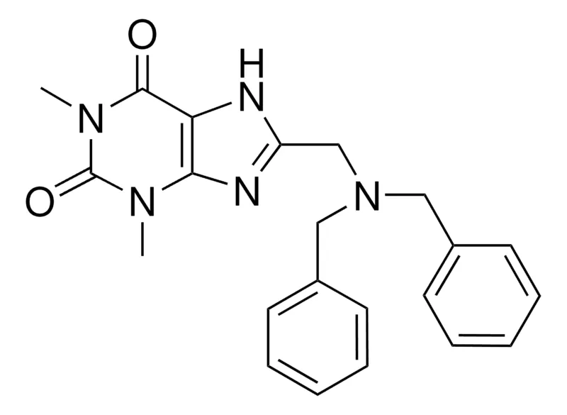 Sigma-Aldrich 8-((DIBENZYLAMINO)METHYL)-1,3-DIMETHYL-3,7-DIHYDRO-1H-PURINE-2,6-DIONE,AldrichCPR