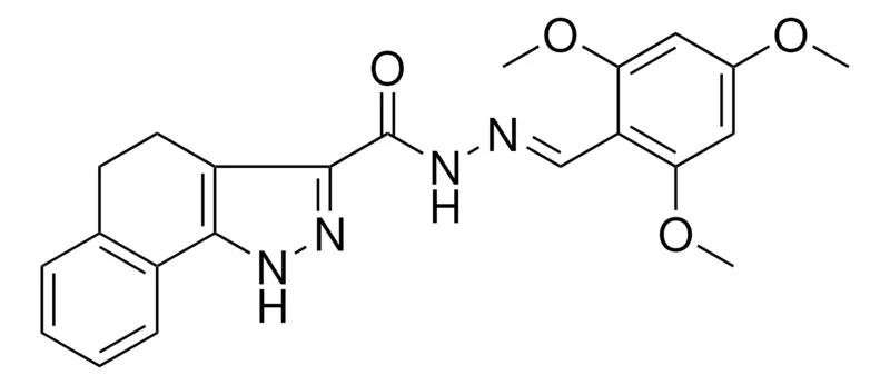 Sigma-Aldrich N'-(2,4,6-TRI-MEO-BENZYLIDENE)-4,5-DIHYDRO-1H-BENZO(G)INDAZOLE-3-CARBOHYDRAZIDE,AldrichCPR