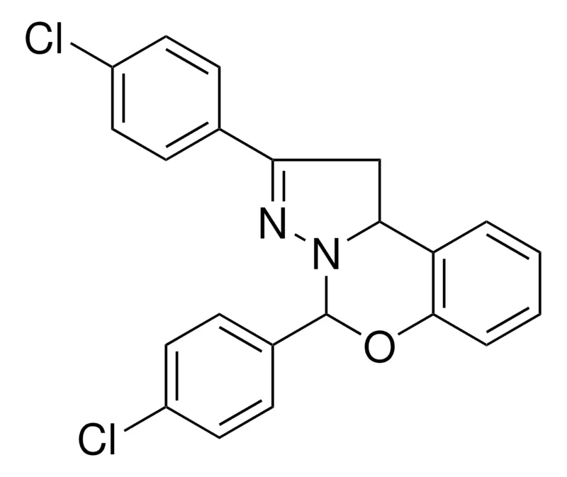 Sigma-Aldrich 2,4-BIS-(4-CHLORO-PHENYL)-1,9B-DIHYDRO-5-OXA-3,3A-DIAZA-CYCLOPENTA(A)NAPHTHALENE,AldrichCPR