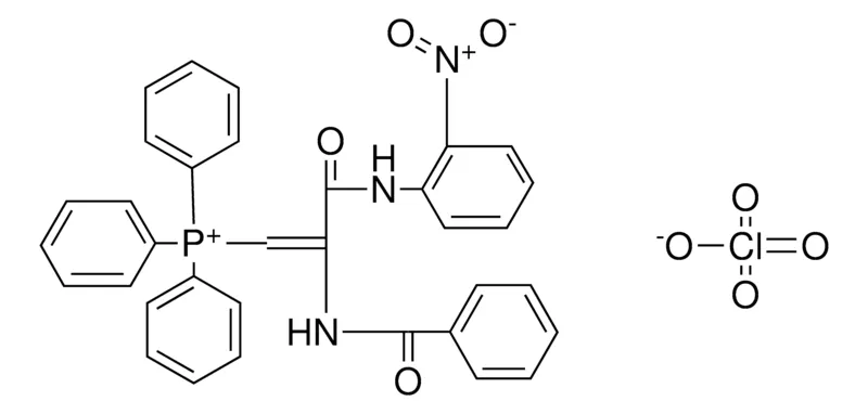 Sigma-Aldrich (BENZOYLAMINO-(NITRO-PHENYLCARBAMOYL)-VINYL)-TRIPHENYL-PHOSPHONIUM, PERCHLORATE,AldrichCPR