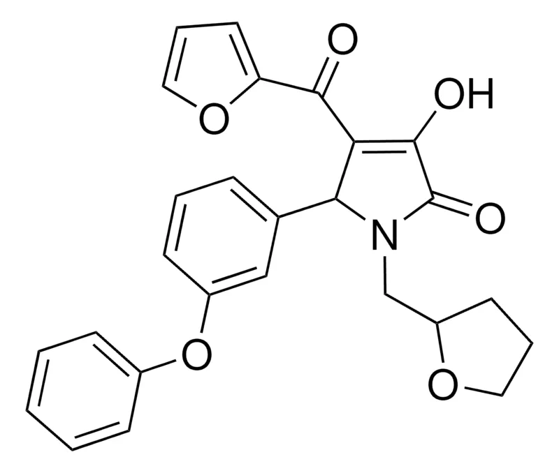 Sigma-Aldrich 4-(2-FUROYL)-3-HYDROXY-5-(3-PHENOXYPHENYL)-1-(TETRAHYDRO-2-FURANYLMETHYL)-1,5-DIHYDRO-2H-PYRROL-2-ONE，AldrichCPR
