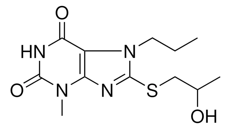 Sigma-Aldrich 8-(2-HYDROXY-PROPYLSULFANYL)-3-METHYL-7-PROPYL-3,7-DIHYDRO-PURINE-2,6-DIONE,AldrichCPR