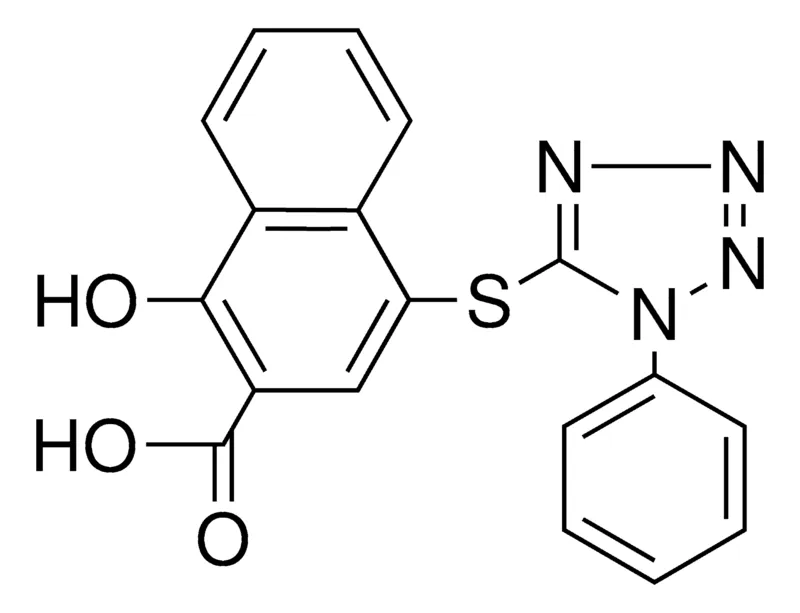 Sigma-Aldrich 1-HYDROXY-4-(1-PHENYL-1H-TETRAZOL-5-YL-THIO)-2-NAPHTHOIC ACID,AldrichCPR