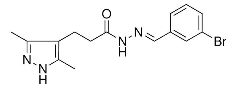 Sigma-Aldrich 3-(3,5-DIMETHYL-1H-PYRAZOL-4-YL)-PROPIONIC ACID (3-BROMO-BENZYLIDENE)-HYDRAZIDE，AldrichCPR