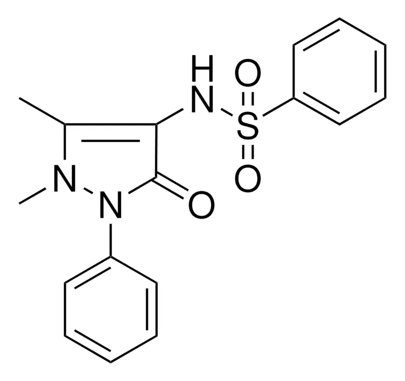 Sigma-Aldrich N-(1,5-DIMETHYL-3-OXO-2-PHENYL-2,3-DIHYDRO-1H-PYRAZOL-4-YL)BENZENESULFONAMIDE,AldrichCPR