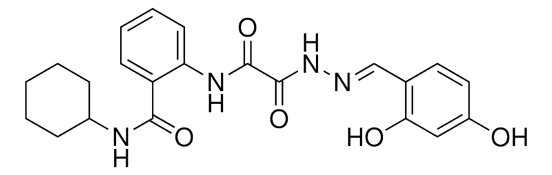 Sigma-Aldrich N-CYCLOHEXYL-2-(((2-(2,4-DIHYDROXYBENZYLIDENE)HYDRAZINO)(OXO)AC)AMINO)BENZAMIDE，AldrichCPR