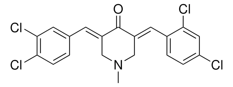 Sigma-Aldrich 3-(2,4-DICHLOROBENZYLIDENE)-5-(3,4-DICHLOROBENZYLIDENE)-1-METHYL-4-PIPERIDINONE,AldrichCPR
