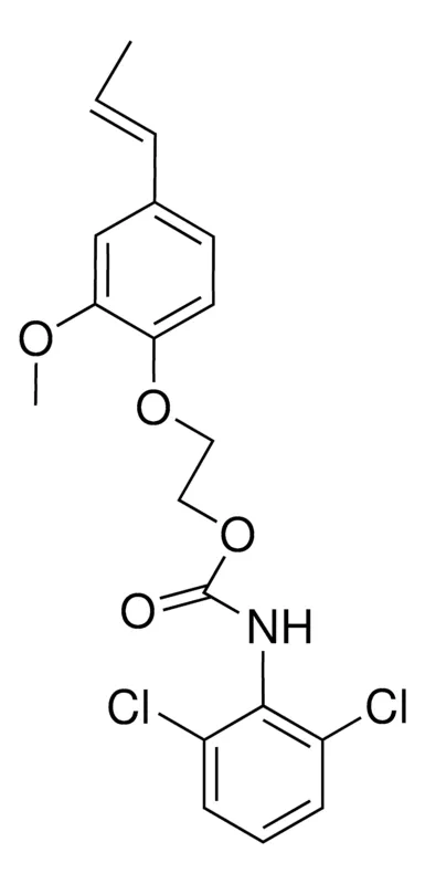 Sigma-Aldrich 2-(2-METHOXY-4-(1-PROPENYL)PHENOXY)ETHYL N-(2,6-DICHLOROPHENYL)CARBAMATE,AldrichCPR