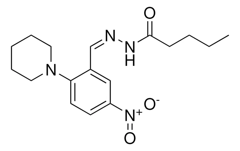 Sigma-Aldrich PENTANOIC ACID (5-NITRO-2-PIPERIDIN-1-YL-BENZYLIDENE)-HYDRAZIDE,AldrichCPR