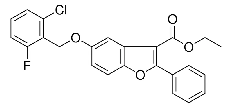 Sigma-Aldrich ETHYL 5-((2-CHLORO-6-FLUOROBENZYL)OXY)-2-PHENYL-1-BENZOFURAN-3-CARBOXYLATE,AldrichCPR