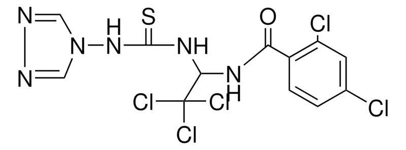 Sigma-Aldrich 2,4-DI-CL-N-(2,2,2-TRICHLORO-1-(3-(1,2,4)TRIAZOL-4-YL-THIOUREIDO)-ET)-BENZAMIDE,AldrichCPR