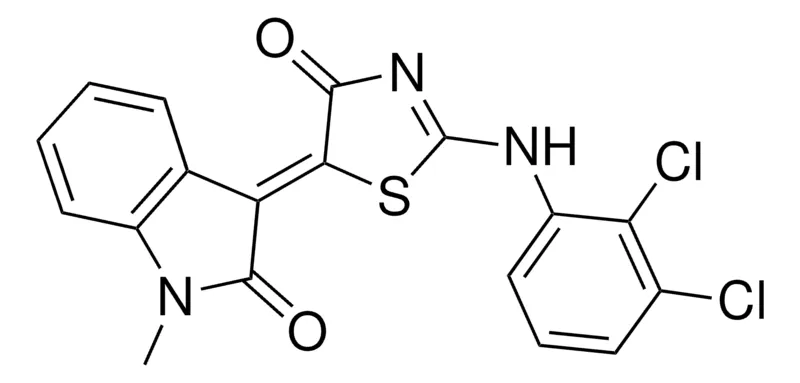 Sigma-Aldrich (3Z)-3-(2-(2,3-DICHLOROANILINO)-4-OXO-1,3-THIAZOL-5(4H)-YLIDENE)-1-METHYL-1,3-DIHYDRO-2H-INDOL-2-ONE，AldrichCPR