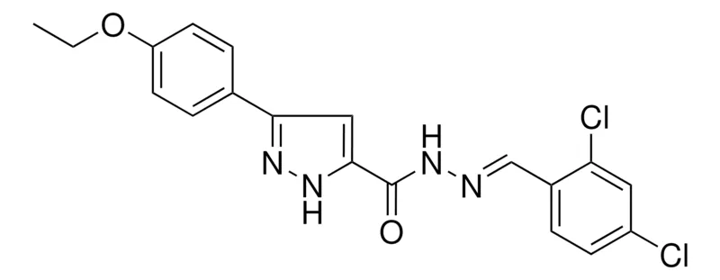 Sigma-Aldrich 5-(4-ETHOXY-PH)-2H-PYRAZOLE-3-CARBOXYLIC ACID (2,4-DI-CL-BENZYLIDENE)-HYDRAZIDE，AldrichCPR