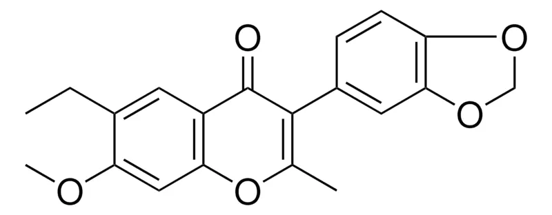 Sigma-Aldrich 3-BENZO(1,3)DIOXOL-5-YL-6-ETHYL-7-METHOXY-2-METHYL-CHROMEN-4-ONE,AldrichCPR