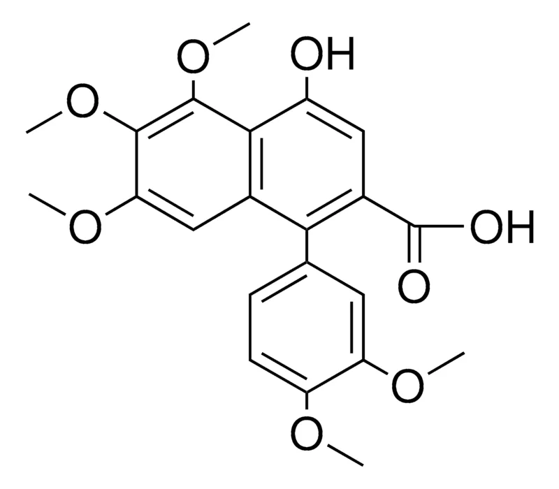 Sigma-Aldrich 1-(3,4-DIMETHOXY-PH)-4-HYDROXY-5,6,7-TRIMETHOXY-NAPHTHALENE-2-CARBOXYLIC ACID,AldrichCPR