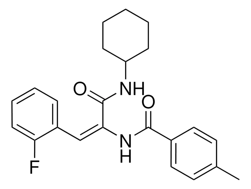 Sigma-Aldrich N-(1-CYCLOHEXYLCARBAMOYL-2-(2-FLUORO-PHENYL)-VINYL)-4-METHYL-BENZAMIDE,AldrichCPR