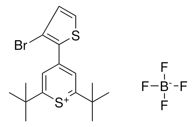 Sigma-Aldrich 4-(3-BROMO-THIOPHEN-2-YL)-2,6-DI-TERT-BUTYL-THIOPYRANYLIUM, TETRAFLUORO BORATE,AldrichCPR