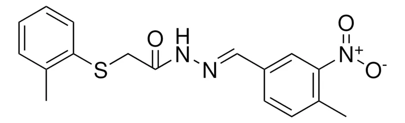 Sigma-Aldrich 2-O-TOLYLSULFANYL-ACETIC ACID (4-METHYL-3-NITRO-BENZYLIDENE)-HYDRAZIDE,AldrichCPR