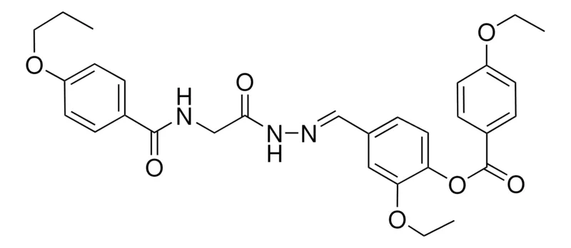 Sigma-Aldrich 2-ETHOXY-4-(2-(((4-PROPOXYBENZOYL)AMINO)AC)CARBOHYDRAZONOYL)PH 4-ETHOXYBENZOATE,AldrichCPR