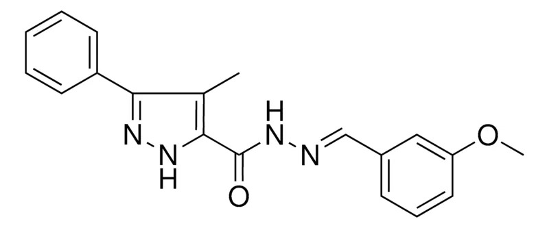 Sigma-Aldrich 4-ME-5-PHENYL-2H-PYRAZOLE-3-CARBOXYLIC ACID (3-METHOXY-BENZYLIDENE)-HYDRAZIDE,AldrichCPR