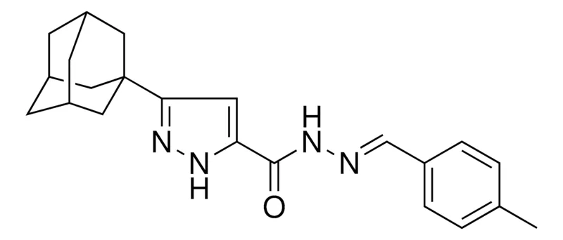 Sigma-Aldrich 5-ADAMANTAN-1-YL-2H-PYRAZOLE-3-CARBOXYLIC ACID (4-METHYL-BENZYLIDENE)-HYDRAZIDE,AldrichCPR
