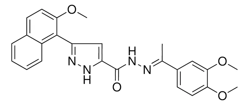 Sigma-Aldrich N'-[(E)-1-(3,4-DIMETHOXYPHENYL)ETHYLIDENE]-3-(2-METHOXY-1-NAPHTHYL)-1H-PYRAZOLE-5-CARBOHYDRAZIDE，AldrichCPR