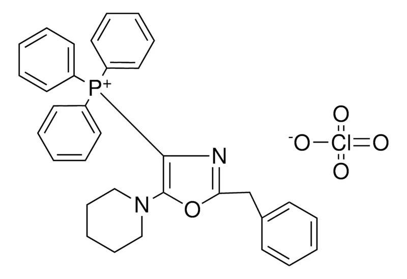 Sigma-Aldrich (2-BENZYL-5-PIPERIDIN-1-YL-OXAZOL-4-YL)-TRIPHENYL-PHOSPHONIUM, PERCHLORATE，AldrichCPR