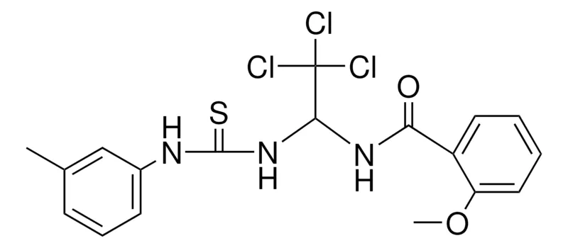 Sigma-Aldrich 2-METHOXY-N-(2,2,2-TRICHLORO-1-(3-M-TOLYL-THIOUREIDO)-ETHYL)-BENZAMIDE,AldrichCPR