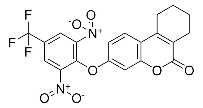 Sigma-Aldrich 3-(2,6-DINITRO-4-TRIFLUOROMETHYL-PHENOXY)-7,8,9,10-4H-BENZO(C)CHROMEN-6-ONE,AldrichCPR