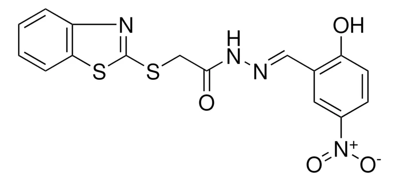 Sigma-Aldrich 2-(BENZOTHIAZOL-2-YLSULFANYL)-ACETIC ACID (2-HO-5-NITRO-BENZYLIDENE)-HYDRAZIDE，AldrichCPR