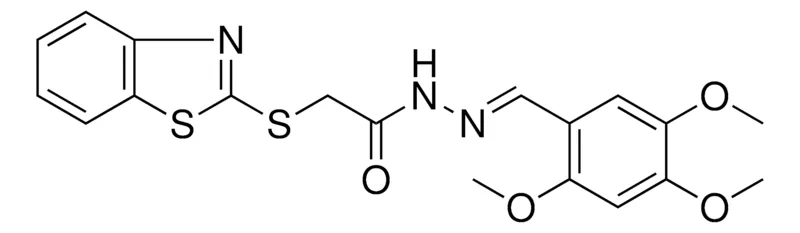 Sigma-Aldrich 2-(BENZOTHIAZOL-2-YLSULFANYL)-ACETIC ACID (2,4,5-TRI-MEO-BENZYLIDENE)-HYDRAZIDE,AldrichCPR