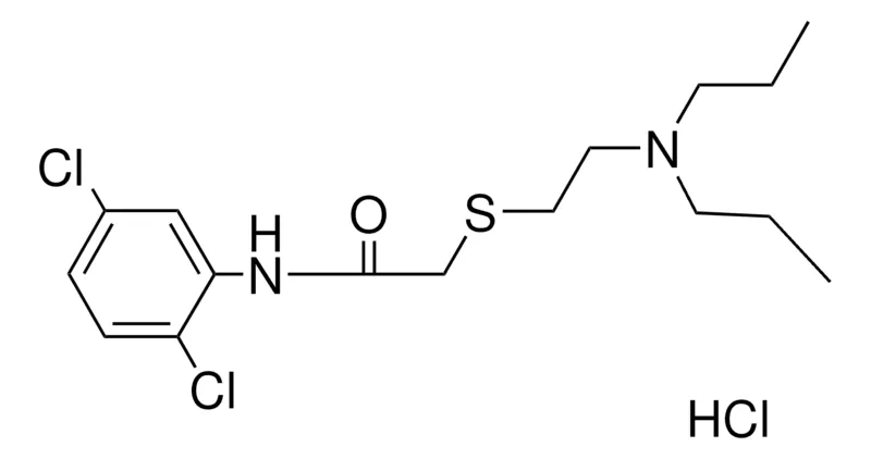 Sigma-Aldrich 2',5'-DICHLORO-2-(2-(DIPROPYLAMINO)-ETHYLTHIO)-ACETANILIDE HYDROCHLORIDE,AldrichCPR