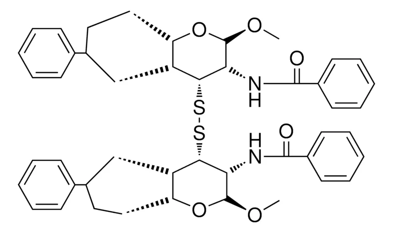 Sigma-Aldrich N-((2R,3S,4R,4AR,8AS)-4-{[(2S,3R,4S,4AS,8AR)-3-(BENZOYLAMINO)-2-METHOXY-6-PHENYLOCTAHYDRO-2H-CHROMEN-4-YL]DISULFANYL}-2-METHOXY-6-PHENYLOCTAHYDRO-2H-CHROMEN-3-YL)BENZAMIDE，AldrichCPR