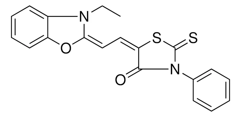 Sigma-Aldrich 5-(2-(3-ET-3H-BENZOOXAZOL-2-YLIDENE)-ETHYLIDENE)-3-PH-2-THIOXO-THIAZOLIDIN-4-ONE,AldrichCPR