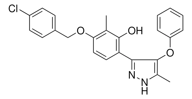 Sigma-Aldrich 3-((4-CHLOROBENZYL)OXY)-2-METHYL-6-(5-METHYL-4-PHENOXY-1H-PYRAZOL-3-YL)PHENOL,AldrichCPR