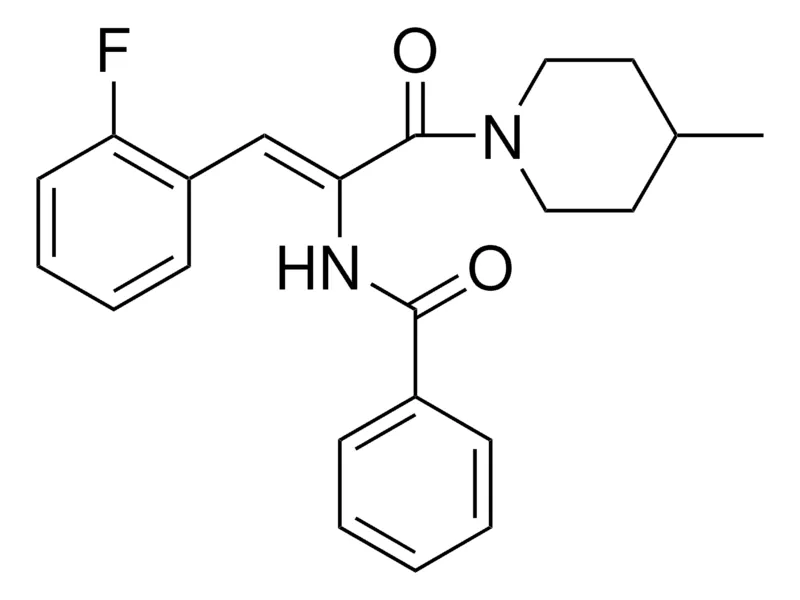 Sigma-Aldrich N-(2-(2-FLUORO-PHENYL)-1-(4-METHYL-PIPERIDINE-1-CARBONYL)-VINYL)-BENZAMIDE，AldrichCPR