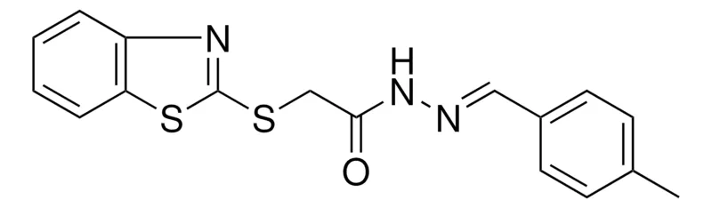 Sigma-Aldrich 2-(BENZOTHIAZOL-2-YLSULFANYL)-ACETIC ACID (4-METHYL-BENZYLIDENE)-HYDRAZIDE,AldrichCPR
