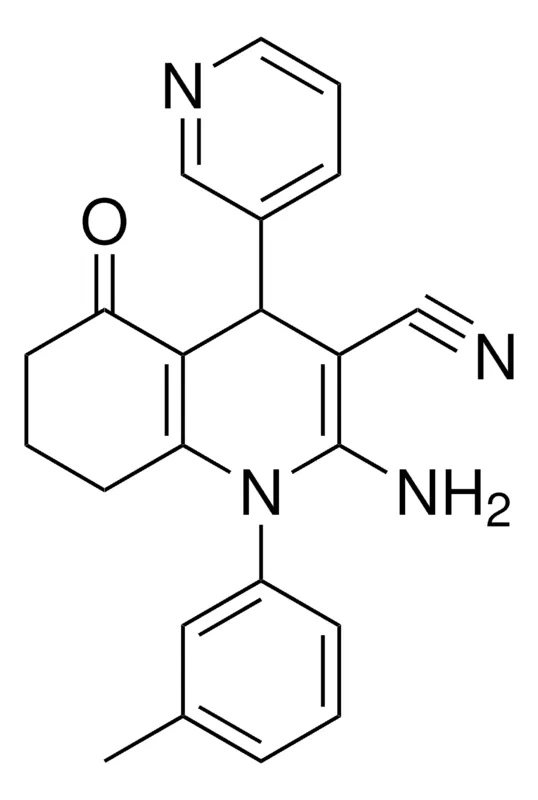 Sigma-Aldrich 2-AMINO-1-(3-METHYLPHENYL)-5-OXO-4-(3-PYRIDINYL)-1,4,5,6,7,8-HEXAHYDRO-3-QUINOLINECARBONITRILE,AldrichCPR