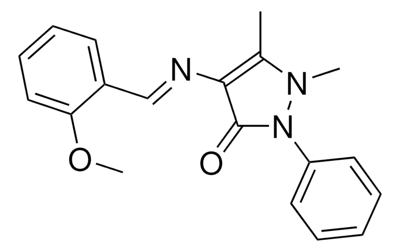 Sigma-Aldrich 2,3-DIMETHYL-4-(2-METHOXYBENZYLIDENEAMINO)-1-PHENYL-3-PYRAZOLIN-5-ONE,AldrichCPR