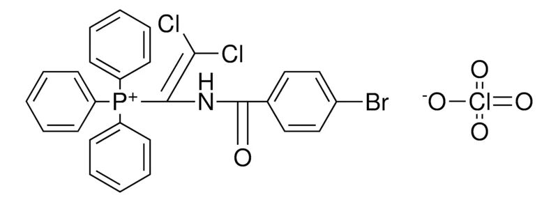 Sigma-Aldrich (1-(4-BROMO-BENZOYLAMINO)-2,2-DICHLORO-VINYL)-TRIPHENYL-PHOSPHONIUM, PERCHLORATE,AldrichCPR