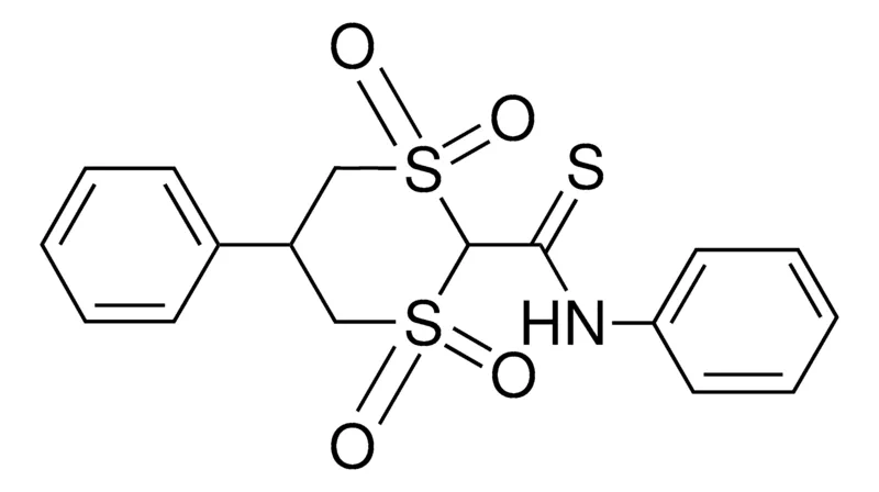 Sigma-Aldrich 1,1,3,3-TETRAOXO-5-PHENYL-,-(1,3)DITHIANE-2-CARBOTHIOIC ACID PHENYLAMIDE，AldrichCPR