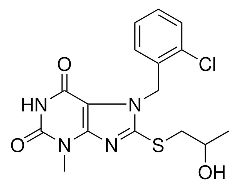 Sigma-Aldrich 7-(2-CL-BENZYL)-8-(2-HYDROXY-PROPYLSULFANYL)-3-ME-3,7-DIHYDRO-PURINE-2,6-DIONE，AldrichCPR