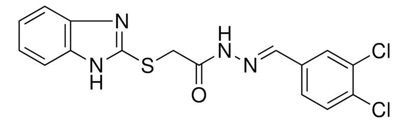 Sigma-Aldrich 2-(1H-BENZOIMIDAZOL-2-YLSULFANYL)-ACETIC ACID (3,4-DI-CL-BENZYLIDENE)-HYDRAZIDE,AldrichCPR